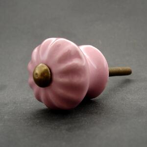 Knopka růžová- model 3 Barva kovu: antik světlá