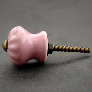 Knopka růžová- model 3 Barva kovu: stříbrná