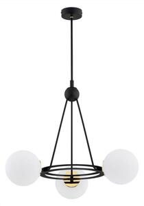 Argon 6150 - Lustr na tyči AMALFI 3xE27/15W/230V černá/bílá