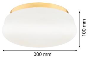 Argon 6142 - Stropní svítidlo OMBRA 3xE27/15W/230V zlatá/bílá