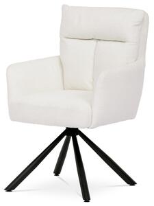 Jídelní židle TUANA bílá/černá