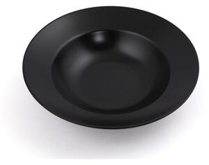 Černý hluboký talíř z kameniny ø 26 cm – Hermia
