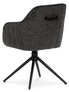 Jídelní židle ZINA šedá/černá