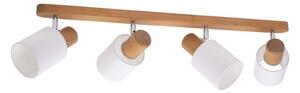 Spot-Light DO2248451 - Stropní bodové svítidlo TRENDY 4xE27/15W/230V borovice