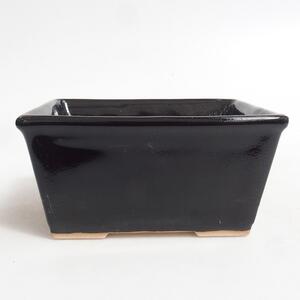 E-bonsai Keramická bonsai miska 11,5 x 10,5 x 6 cm černá