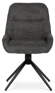 Jídelní židle ZANE šedá/černá