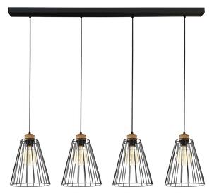 Spot-Light 13114404 - Lustr na lanku ORAZIO 4xE27/60W/230V dub
