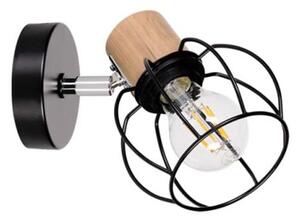 Spot-Light 26114104 - Nástěnné bodové svítidlo PHIPHI 1xE27/60W/230V dub