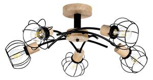 Spot-Light 8224574 - Přisazený lustr VIVIANE 5xE27/60W/230V dub