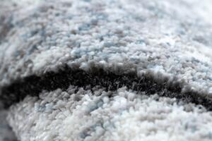 Makro Abra Moderní kulatý koberec COZY 8872 Kámen šedý / modrý Rozměr: průměr 100 cm