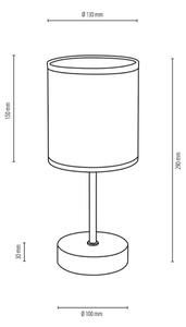 Spot-Light 87791974 - Stolní lampa BOHO 1xE27/25W/230V dub