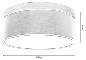 Spot-Light 4993874 - Stropní svítidlo BOHO 2xE27/25W/230V dub 38 cm