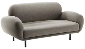 Micadoni Šedá bouclé dvoumístná pohovka Poppy 148 cm