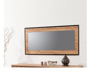 Nástěnné zrcadlo QUANTUM 60x110 cm hnědá/černá
