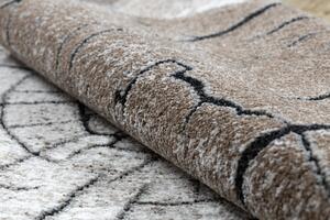 Makro Abra Moderní kulatý koberec COZY 8875 Dřevo hnědý Rozměr: průměr 100 cm