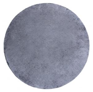 Makro Abra Kulatý koberec Shaggy LAPIN šedý / slonová kost Rozměr: průměr 100 cm