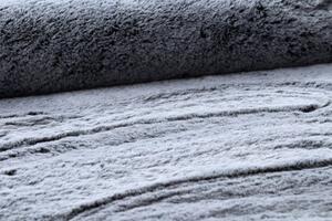 Makro Abra Kulatý koberec Shaggy LAPIN šedý / slonová kost Rozměr: průměr 100 cm
