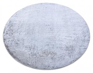 Makro Abra Kulatý koberec Shaggy LAPIN šedý / slonová kost Rozměr: průměr 60 cm