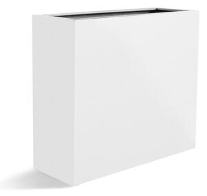 Argento, dělící květináč Barva květináče: Matně bílá, Rozměry: 69x26x64 cm