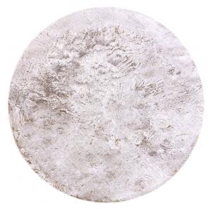Makro Abra Kulatý koberec Shaggy LAPIN béžový / slonová kost Rozměr: průměr 80 cm