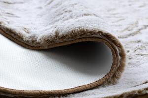 Makro Abra Kulatý koberec Shaggy LAPIN béžový / slonová kost Rozměr: průměr 80 cm