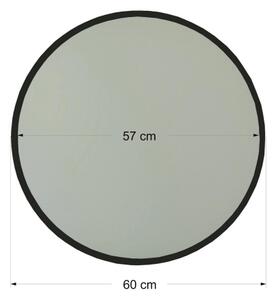 Nástěnné zrcadlo AYNA 60 cm černá