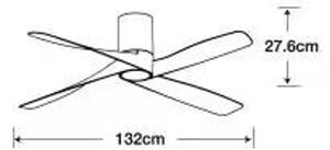 Lucci air 213351 - LED Stmívatelný ventilátor RIVIERA 1xGX53/12W/230V černá + DO