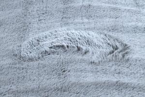 Makro Abra Kusový koberec Shaggy LAPIN šedý / slonová kost Rozměr: 120x160 cm