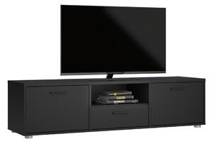 Černý TV stolek 147x38 cm Media – Tvilum