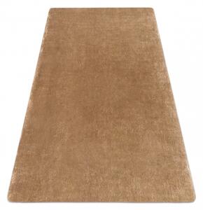 Makro Abra Kusový koberec Shaggy LAPIN slonová kost / hnědý Rozměr: 133x180 cm