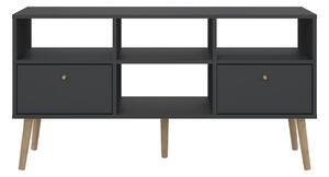 Antracitový TV stolek 117x61 cm Bodo – Tvilum