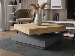 Konferenční stolek Druzjan, Barva dřeva: dub wotan / grafit šedý Mirjan24 5903211310294