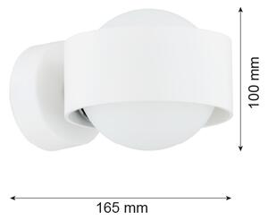 Argon 8057 - Nástěnné svítidlo MASSIMO PLUS 1xG9/6W/230V bílá