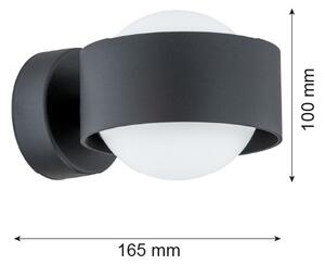 Argon 8059 - Nástěnné svítidlo MASSIMO PLUS 1xG9/6W/230V černá