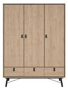 Šatní skříň v dekoru dubu v přírodní barvě 150x200 cm Ry – Tvilum
