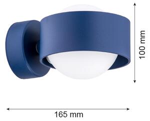 Argon 8061 - Nástěnné svítidlo MASSIMO PLUS 1xG9/6W/230V modrá