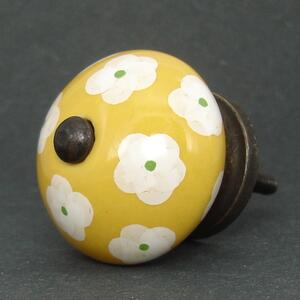 Keramická úchytka -Krásnoočko melounové Barva kovu: antik tmavá