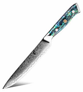 Víceúčelový nůž z damaškové oceli SaKuRo Ocean Shell 15,2 cm