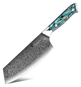 Sekáček z damaškové oceli SaKuRo Ocean Shell 19 cm