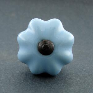 Keramická úchytka-Modrá-SMALL Barva kovu: antik tmavá