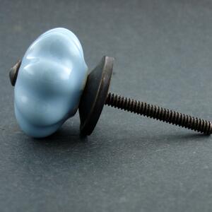 Keramická úchytka-Modrá-SMALL Barva kovu: antik světlá