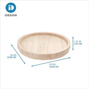 Otočný dřevěný organizér na kořenky Roundabout – iDesign/The Home Edit