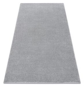 Kusový koberec SOFT 2485 Jednobarevný stříbrný šedý Rozměr: 120x170 cm