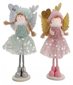 Figurka látková anděl 25 cm x 10 cm