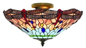 Searchlight 1289-16 - Tiffany přisazený lustr DRAGONFLY 3xE14/40W/230V