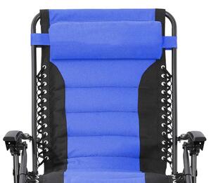 Delux nulová gravitační zahradní židle, ve více barvách-modrá
