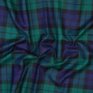 Vlněná látka metráž š. 150 cm - Black Watch Tartan - John Hanly