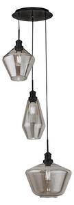 Searchlight 5423-3BK - Lustr na lanku MIA 3xE27/60W/230V černá