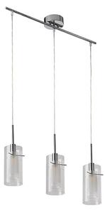 Searchlight 3303-3CC - Lustr na lanku DUO 3xE14/60W/230V lesklý chrom