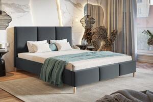 Čalouněná postel Valeri 160x200 cm Barva: Modrá - Kronos 09